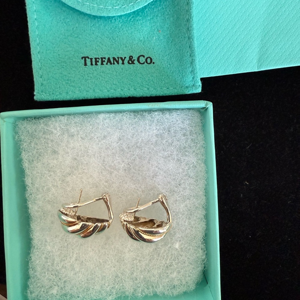 Tiffany & Co. Silver and gold earrings